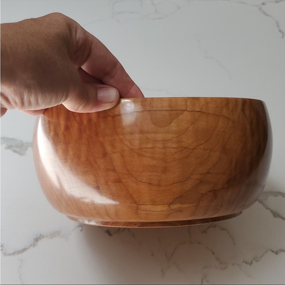 Artisan Handmade 8" Round Maple Bowl